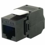 MUDULO KEYSTONE RJ45 CAT6A NERO