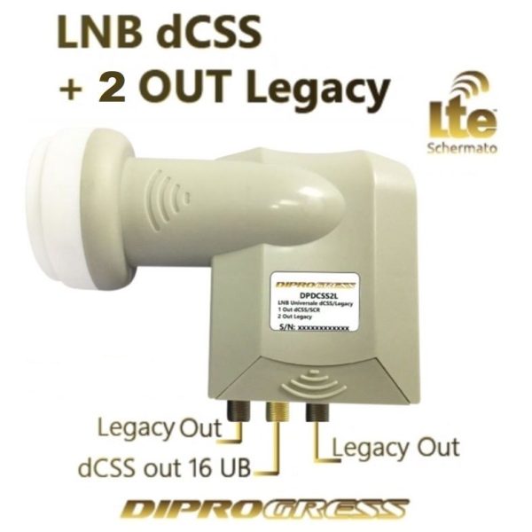 LNB DCSS e 2 OUT LEGACY DIPROGRESS