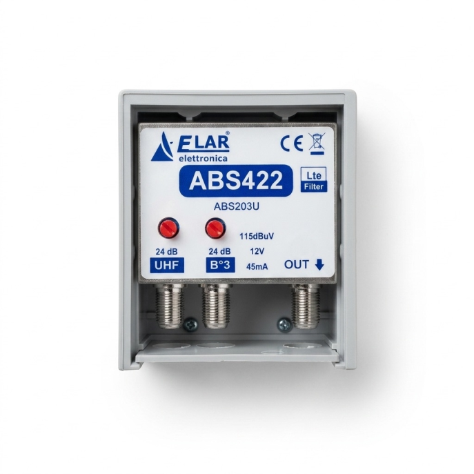 ELAR AMPLI. 2I 3;UHF 24DB LTE REG.