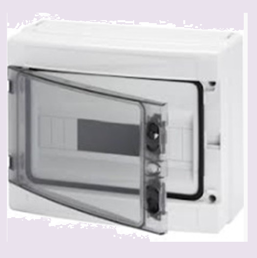 CEN.PAR.IP65 8MOD RAL7035 230X180X1