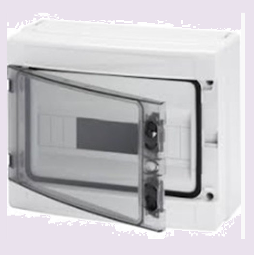 CEN.PAR.IP65 12MOD RAL7035 305X210X